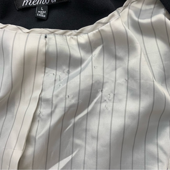 Memoir Women’s Lined Stretch One Button Black Blazer Size Large - Picture 6 of 9